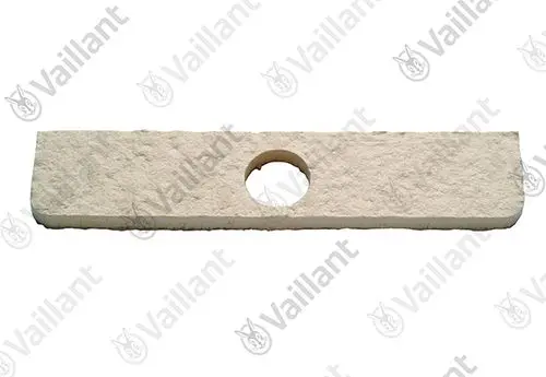 Isolierplatte von Vaillant, rechteckige Form mit einer Aussparung in der Mitte, geeignet für den Einsatz an einer Brennertüre.